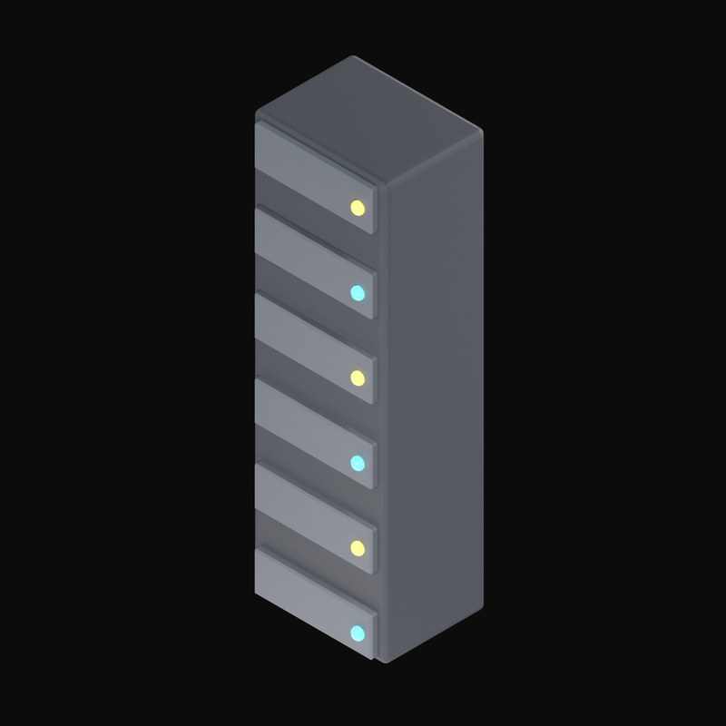 Server Rack - 3D icon from Data and Analytics 3D Icons