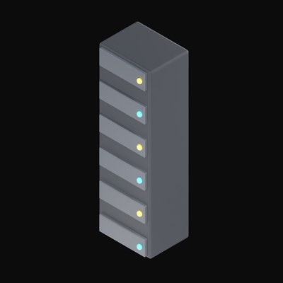 Server Rack - 3D icon from Data and Analytics 3D Icons