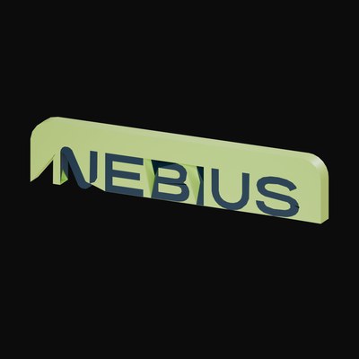 Nebius 3D Logo - 3D icon from AI Compute Wordmark Logos