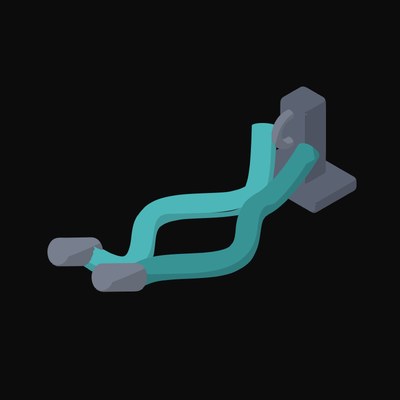 Battle Ropes with Wall Anchor - illustration from Fitness and Gym Equipment Icons