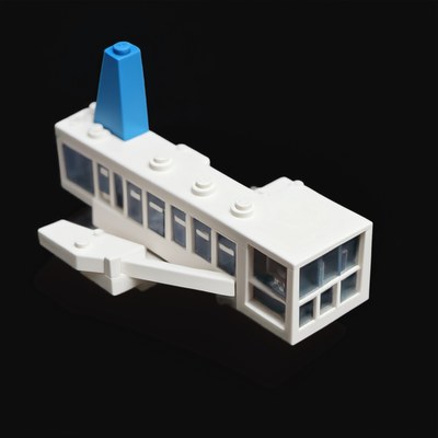 Toy Brick Airplane - Clay - 3D icon from Toy Brick Vehicles - Clay