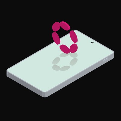 Phone Polkadot Floating - animated icon from Crypto and World Currency Phone Float