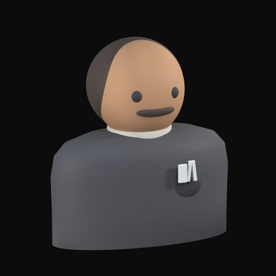 Barber in a Black Cape with a Comb and Scissors - 3D icon from People and Profession Avatars 3D Icons