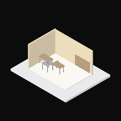 Woodshop Bench Row - illustration from Interior Scene Icons