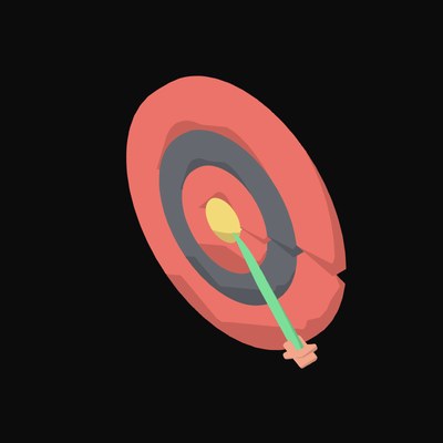 Target and Dart Animated Icon - animated icon from Data and Analytics Motion Icons