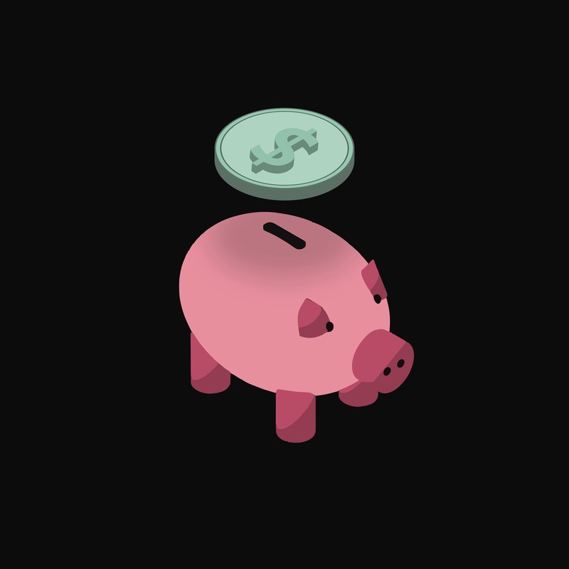 Mexican Peso Floating Over a Piggy Bank (Back) - animated icon from Crypto & Currency Piggy Bank Float