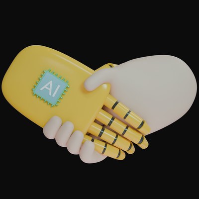 AI Handshake 3D Icons - 26 3D assets