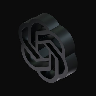OpenAI 3D Logo - 3D icon from AI Logos 3D