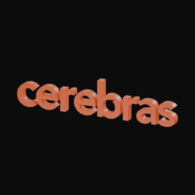Cerebras 3D Logo - 3D icon from AI Compute Wordmark Logos