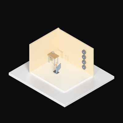 Bike Repair Workshop - 3D icon from Interior Scenes