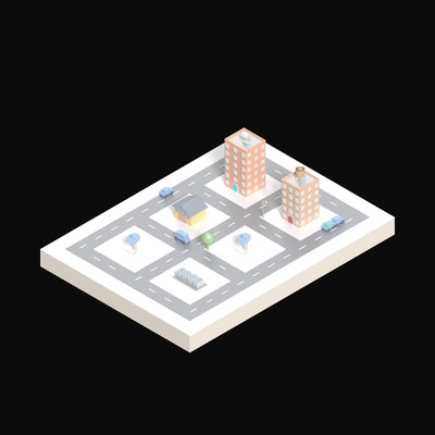 Rooftop Microwave Relay - 3D icon from Isometric AI Infrastructure Scenes