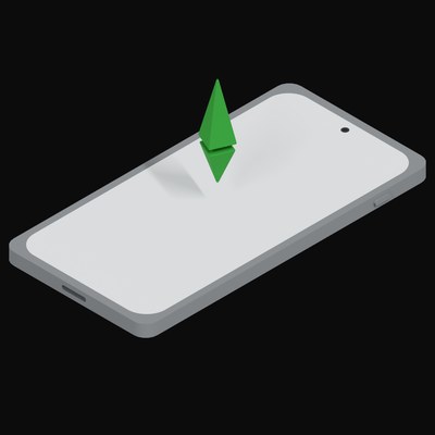Phone Ethereum Classic Floating - 3D icon from Crypto and World Currency Phone Float