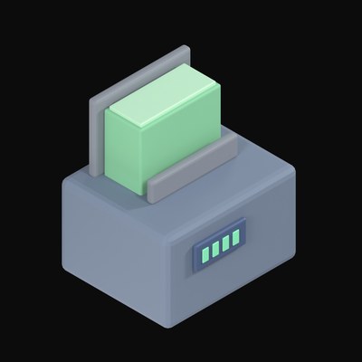 Cash Counting Machine - 3D icon from Payment and Commerce Hardware 3D Icons
