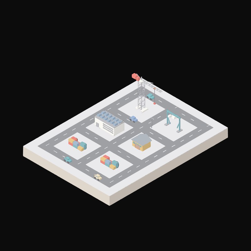 Data Centre Under Construction - illustration from Isometric AI Infrastructure Scene Icons