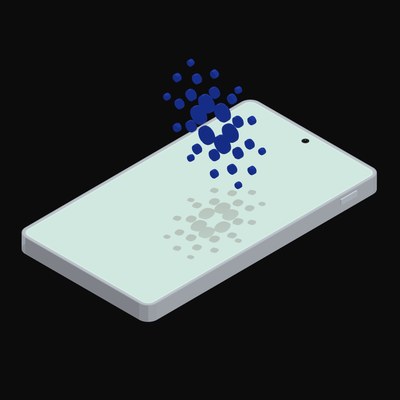 Phone Cardano Floating - animated icon from Crypto and World Currency Phone Float