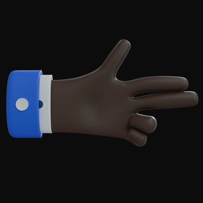 Business Hand Gestures 3D Icons - 75 3D assets