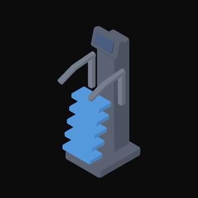 Stair Climber Stepmill Animated Icon - animated icon from Fitness and Gym Equipment Animated Icons