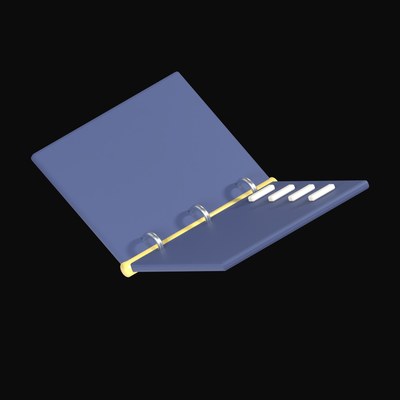 Open Scorecard Ledger - 3D icon from Data and Analytics 3D Icons
