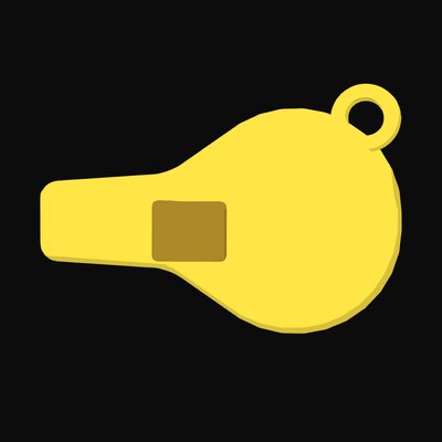 Floating Referee Whistle - animated icon from World Cup Football Season - Animated