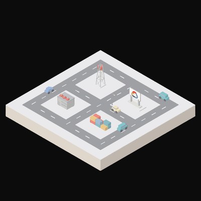 Edge Compute Pod Animated Icon - animated icon from Isometric AI Infrastructure Scene Motion Icons