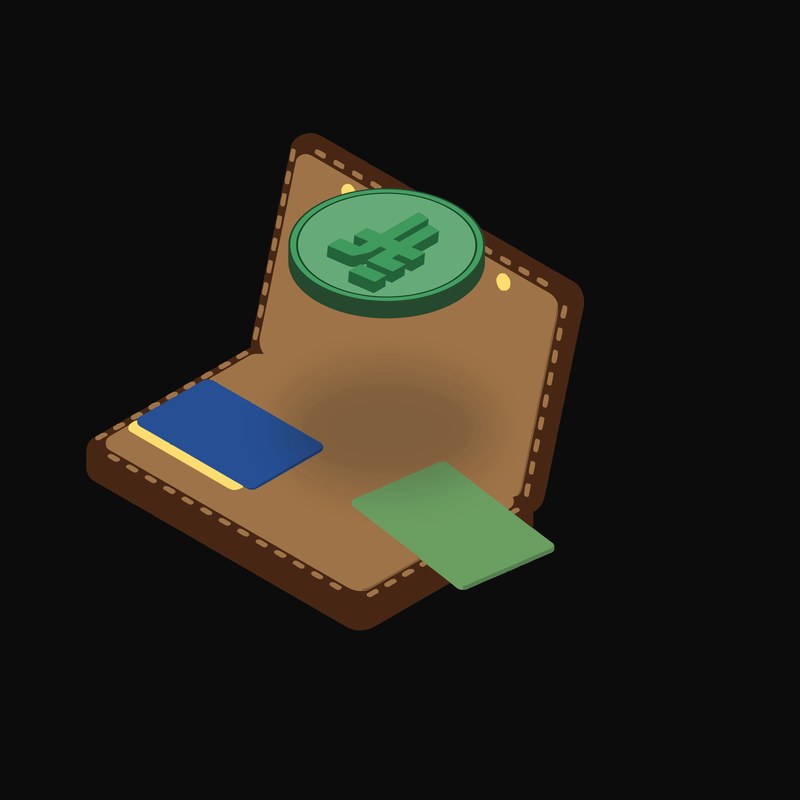 Saudi Riyal Floating Over a Wallet (Back) - animated icon from Crypto & Currency Wallet Float