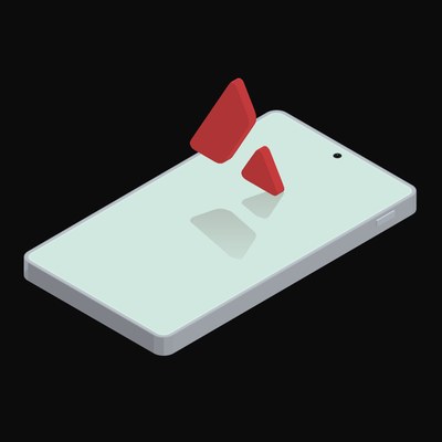 Phone Avalanche Floating - animated icon from Crypto and World Currency Phone Float