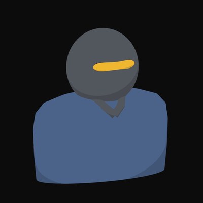 Welder in a Dark Mask with an Amber Window Animated Icon - animated icon from People and Profession Avatar Animated Icons
