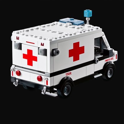 Toy Brick Ambulance - Plastic - 3D icon from Toy Brick Vehicles - Plastic