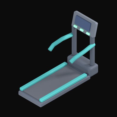Running Treadmill - 3D icon from Fitness and Gym Equipment 3D Icons