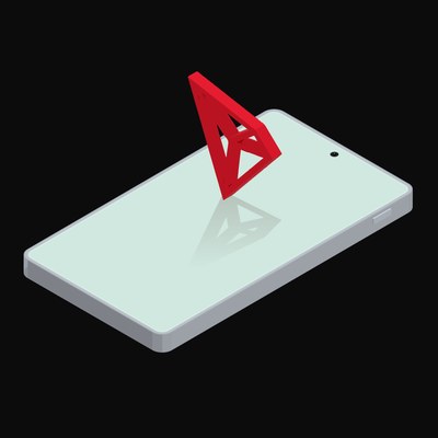Phone TRON Floating - animated icon from Crypto and World Currency Phone Float