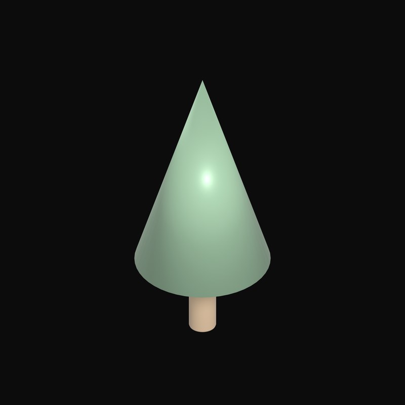 Pine Tree - 3D icon from Clay Street Props
