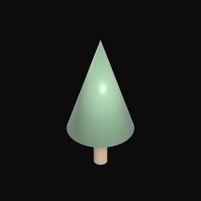 Pine Tree - 3D icon from Clay Street Props