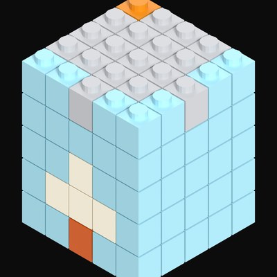 Toy Brick Corner Cafe - 3D icon from Toy Brick City