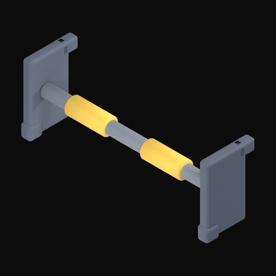 Doorway Pull Up Bar - 3D icon from Fitness and Gym Equipment 3D Icons