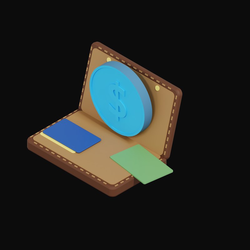 Argentine Peso Floating Over a Wallet - 3D icon from Crypto & Currency Wallet Float