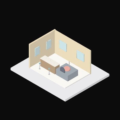 Pizzeria Oven Counter - illustration from Interior Scene Icons