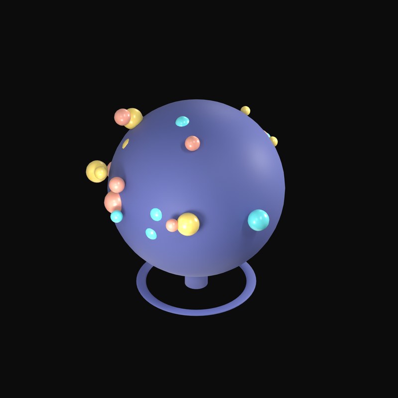 Scatter Plot Globe - 3D icon from Data and Analytics 3D Icons