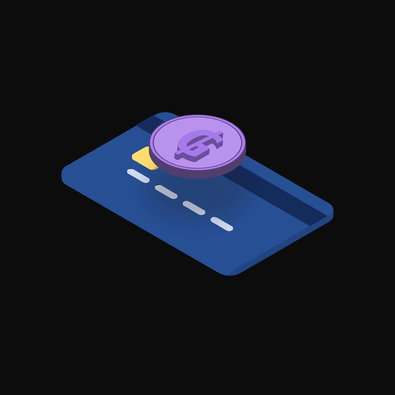 Paraguayan Guarani Floating Over a Credit Card (Back) - animated icon from Crypto & Currency Credit Card Float