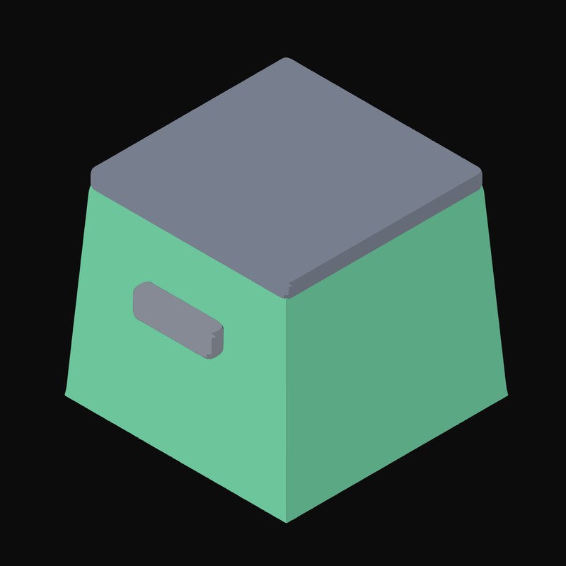 Plyometric Jump Box - illustration from Fitness and Gym Equipment Icons