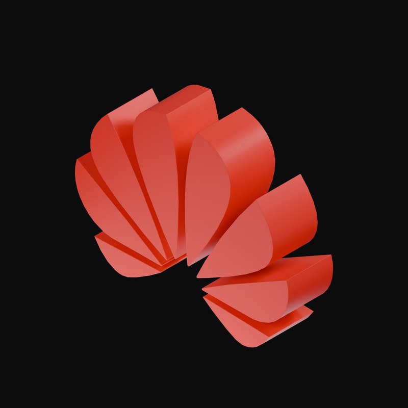 Huawei 3D Logo - 3D icon from AI Compute and Data Center Logos
