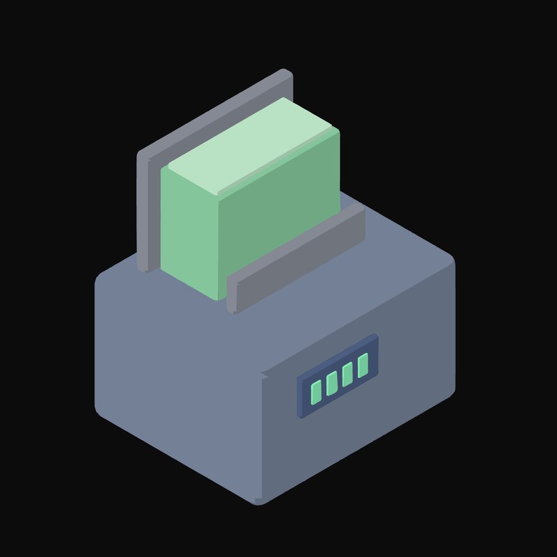 Cash Counting Machine - illustration from Payment and Commerce Hardware Icons
