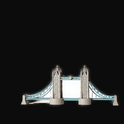 Clay Tower Bridge - 3D icon from Historic Buildings 3D Clay Icons