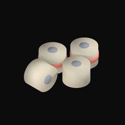 Stack of Till Receipt Rolls - 3D icon from Payment and Commerce Hardware 3D Icons