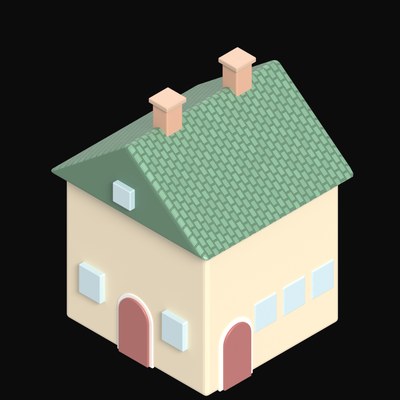 Old Coaching Inn - 3D icon from Clay Buildings & Cottages