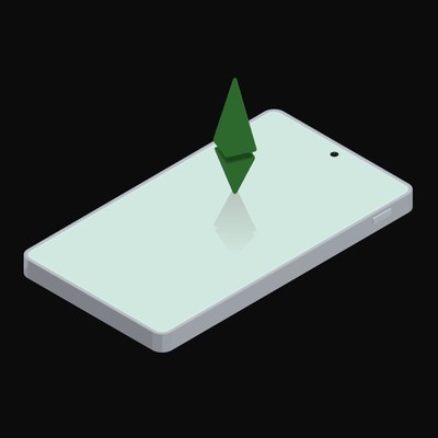 Phone Ethereum Classic Floating - animated icon from Crypto and World Currency Phone Float