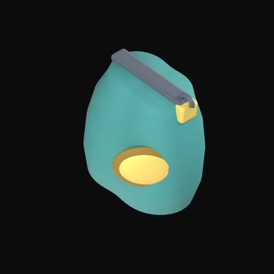 Locked Cash Deposit Pouch - 3D icon from Payment and Commerce Hardware 3D Icons