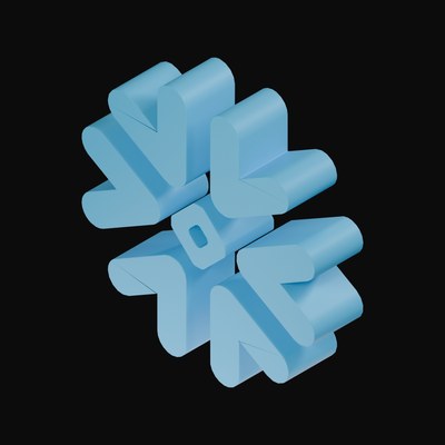 Snowflake 3D Logo - 3D icon from AI Compute and Data Center Logos