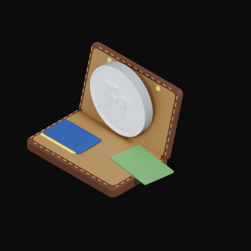 Swiss Franc Floating Over a Wallet - 3D icon from Crypto & Currency Wallet Float
