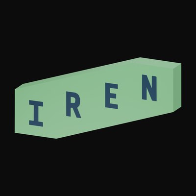 IREN 3D Logo - 3D icon from AI Compute Wordmark Logos
