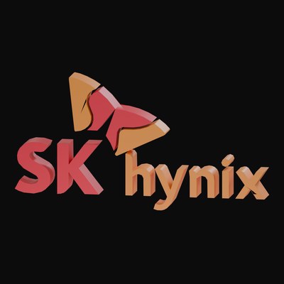 SK hynix 3D Logo - 3D icon from AI Compute Wordmark Logos